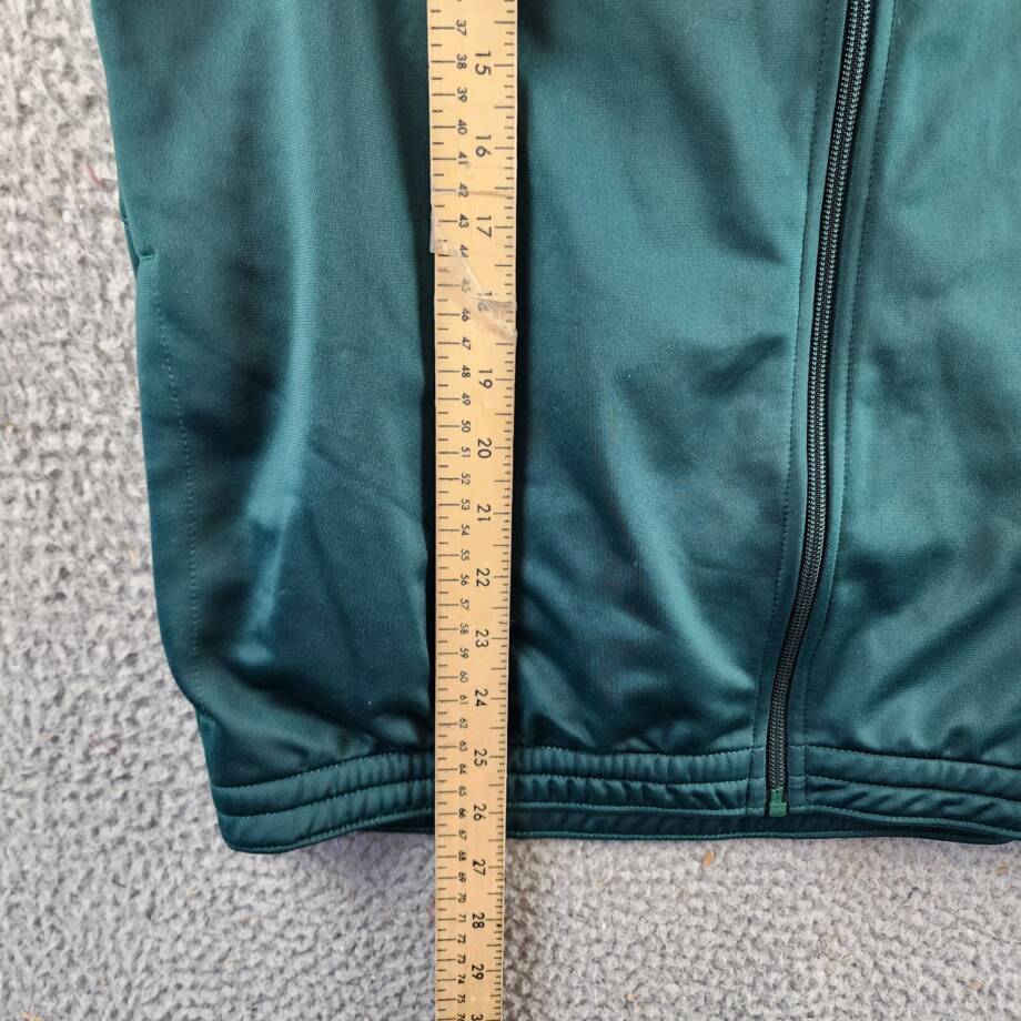 Reebok Identity Vector Zip-Front Track Jacket Men's M Collegiate Green/Black L/S