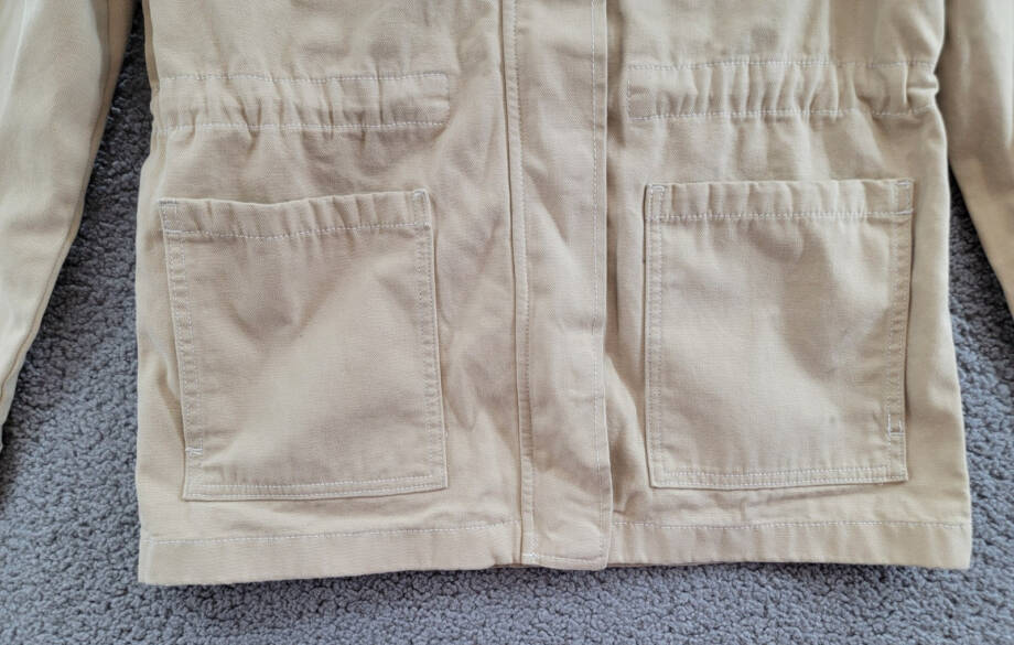 Gloria Vanderbilt Anorak Utility Jacket Women's XS Stonewood Zip Closure L/S~