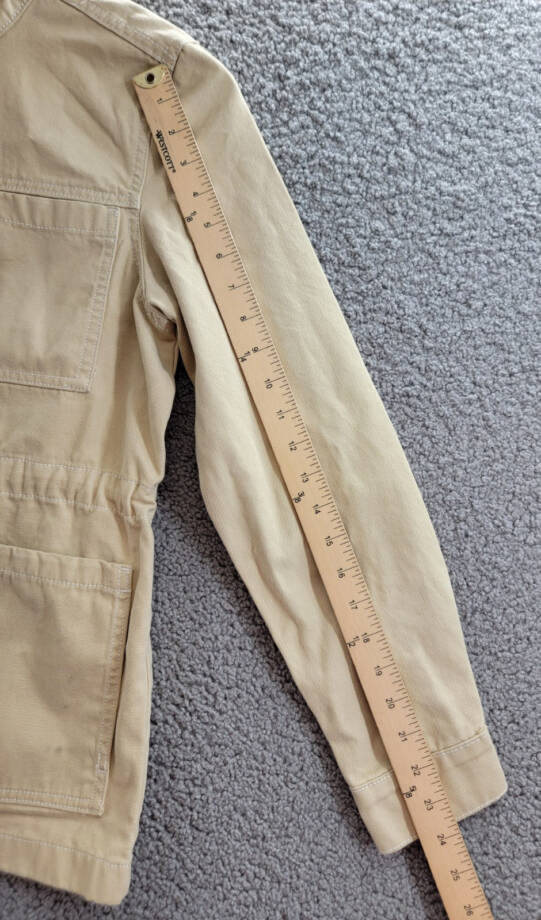 Gloria Vanderbilt Anorak Utility Jacket Women's XS Stonewood Zip Closure L/S~