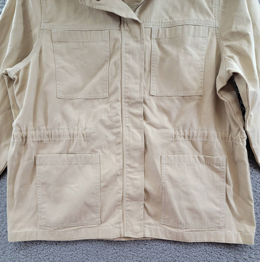 Gloria Vanderbilt Anorak Utility Jacket Women's XXL Stonewood Zip Closure L/S~