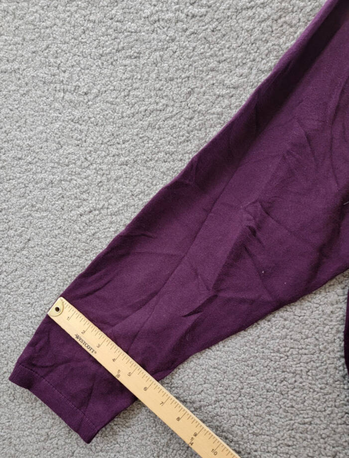 Tommy Hilfiger Plus Size Rhinestone Argyle Sweater Women's 3X Aubergine Pullover