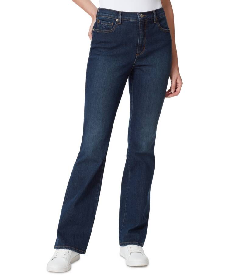 Gloria Vanderbilt Amanda Bootcut Jeans Women's 4 Castlewood Button Front Closure