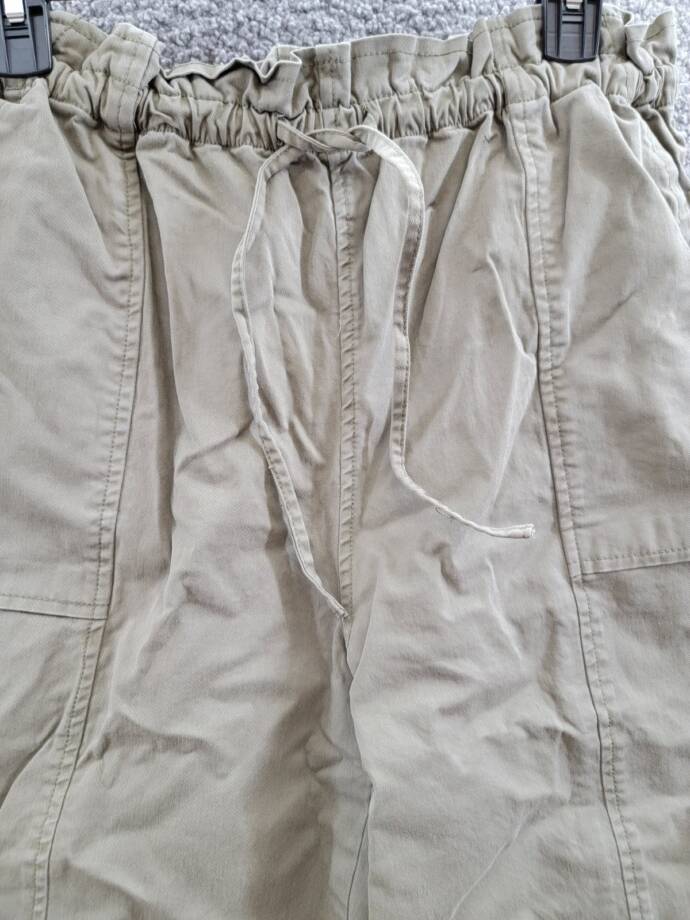 Rails Bodie Cargo Pants Women's L Dark Olive Drawstring Elastic Waist Pull On