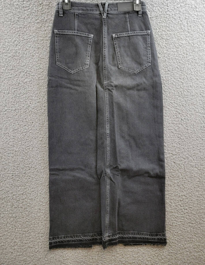 Rails Manhattan Denim Skirt Women's 26 Eclipse Front Slit Button Zip Closure