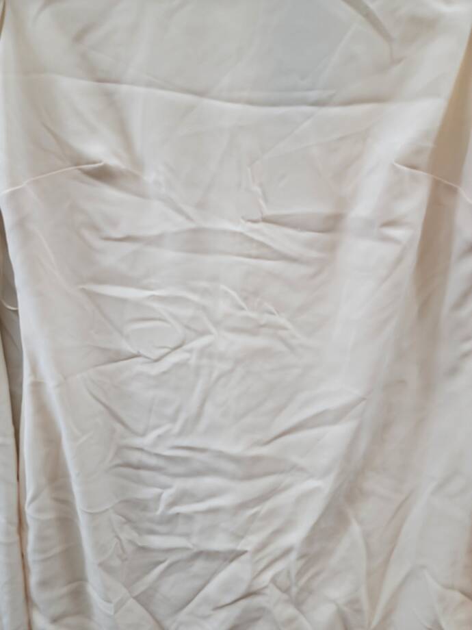 Lauren Ralph Lauren Georgette Cape Dress Women's 2 Winter Cream Side Zip Closure