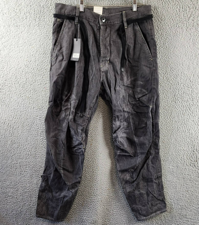 G-STAR RAW Palm Print Loose Relaxed Fit Jeans Men's 31/32 Faded Acero Gray Denim