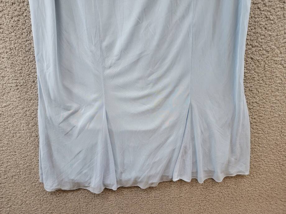 Alex Evenings Embroidered Jacket & Dress Women's 16 Light Blue 3/4 Sleeve~