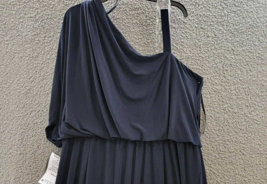 B&A By Betsy & Adam Plus Size High-Low Off-The-Shoulder Midi Dress Women's 22W