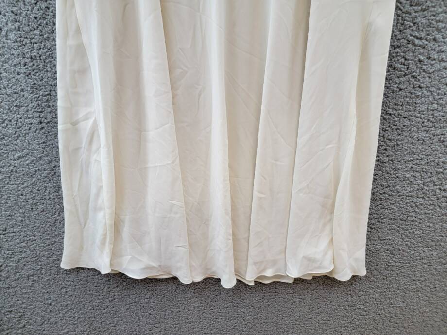 Lauren Ralph Lauren Two-Tone Georgette Sleeveless Dress Women's 12 Mascarpone