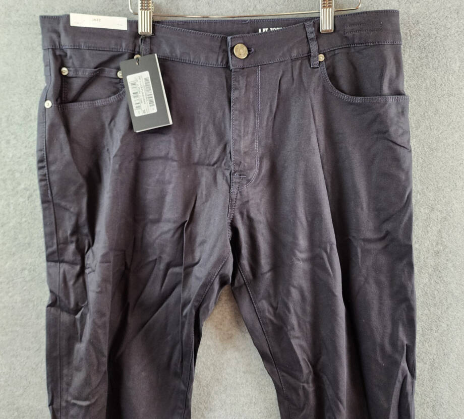 Pt Torino Jazz Garment Dyed Stretch Slim Fit 5 Pocket Jeans Men's 38 Navy