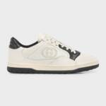 Gucci Bicolor Leather Low-Top Sneakers Women's 37.5/ 7.5 US Off/White/Black