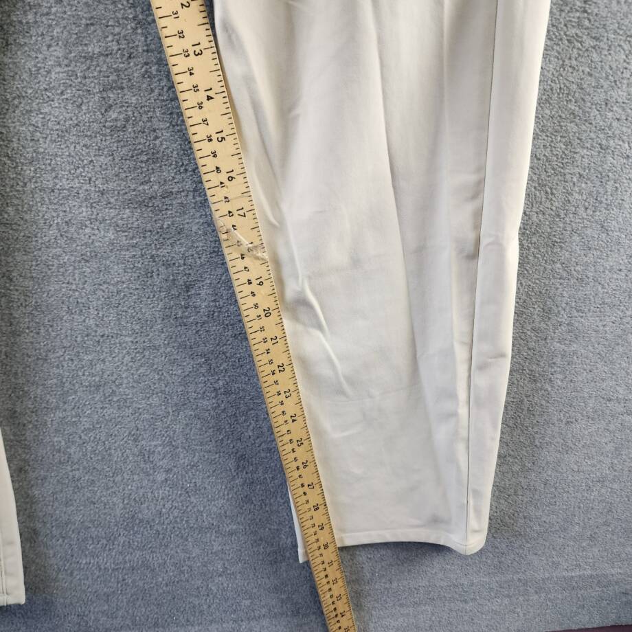 G/FORE Tour Tailored Straight Leg Pants Men's 36/32 Stone Button Zip Closure