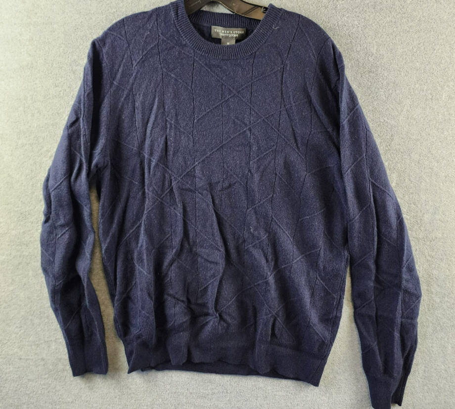 The Men's Store at Bloomingdale's Cashmere Novelty Stitch Crewneck Sweater Men M