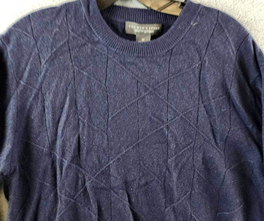 The Men's Store at Bloomingdale's Cashmere Novelty Stitch Crewneck Sweater Men M