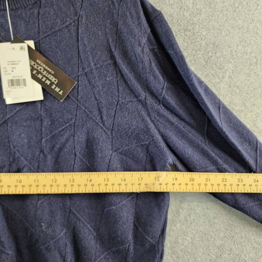 The Men's Store at Bloomingdale's Cashmere Novelty Stitch Crewneck Sweater Men M