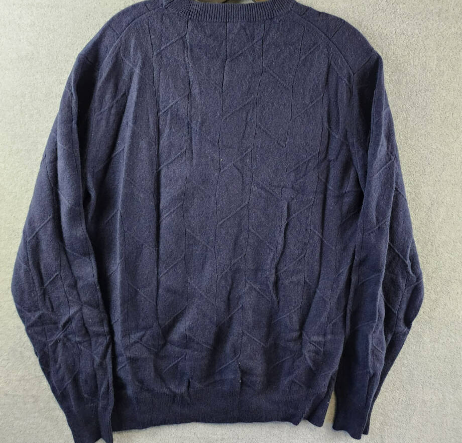 The Men's Store at Bloomingdale's Cashmere Novelty Stitch Crewneck Sweater Men M