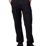 rag & bone Fit 4 Cargo Loose Fit Jeans Men's 36 Black Pockets Button Zip Closure