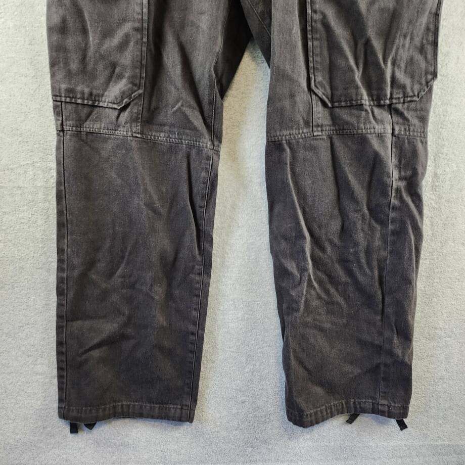 rag & bone Fit 4 Cargo Loose Fit Jeans Men's 36 Black Pockets Button Zip Closure