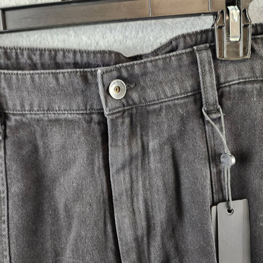 rag & bone Fit 4 Cargo Loose Fit Jeans Men's 36 Black Pockets Button Zip Closure