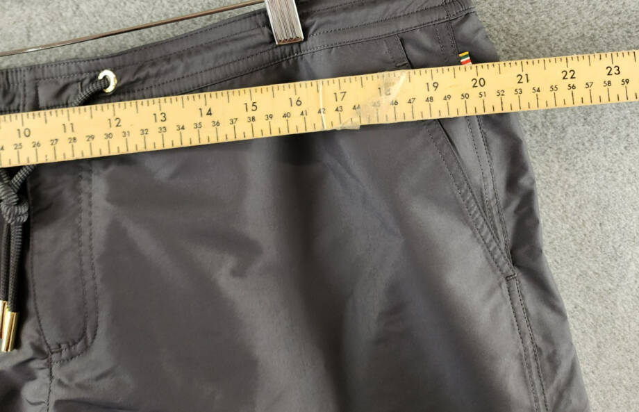 Orlebar Brown Bulldog Drawstring Swim Trunks Men's 40 Piranha Grey Side Pockets