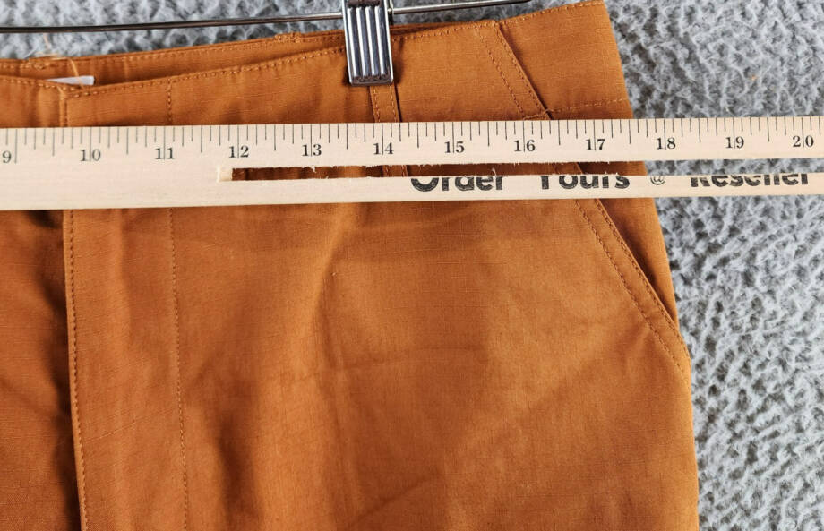 Kenzo Wide-Leg Cargo Workwear Pants Men's 38 Dark Camel Button Zip Closure