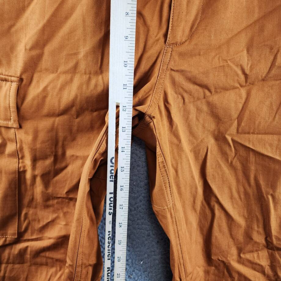 Kenzo Wide-Leg Cargo Workwear Pants Men's 38 Dark Camel Button Zip Closure