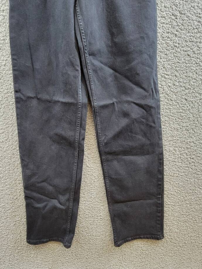 Good American Tube Denim Jumpsuit Womens XS Black Straight Neck Button Zip Front