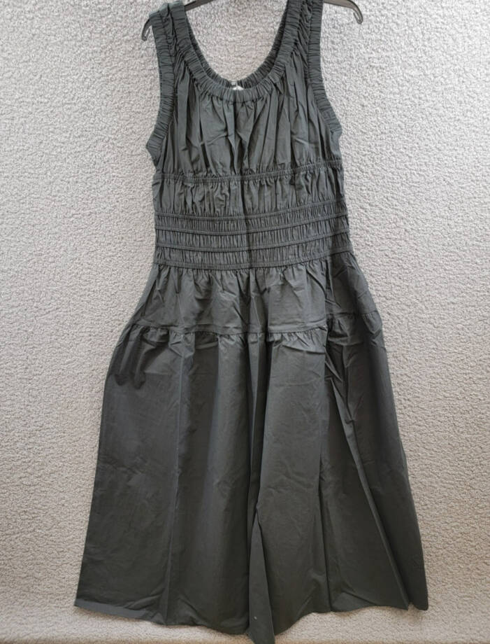 Rails Anastasia Elasticized Scoop Neck Dress Women's XL Black Pullover Style