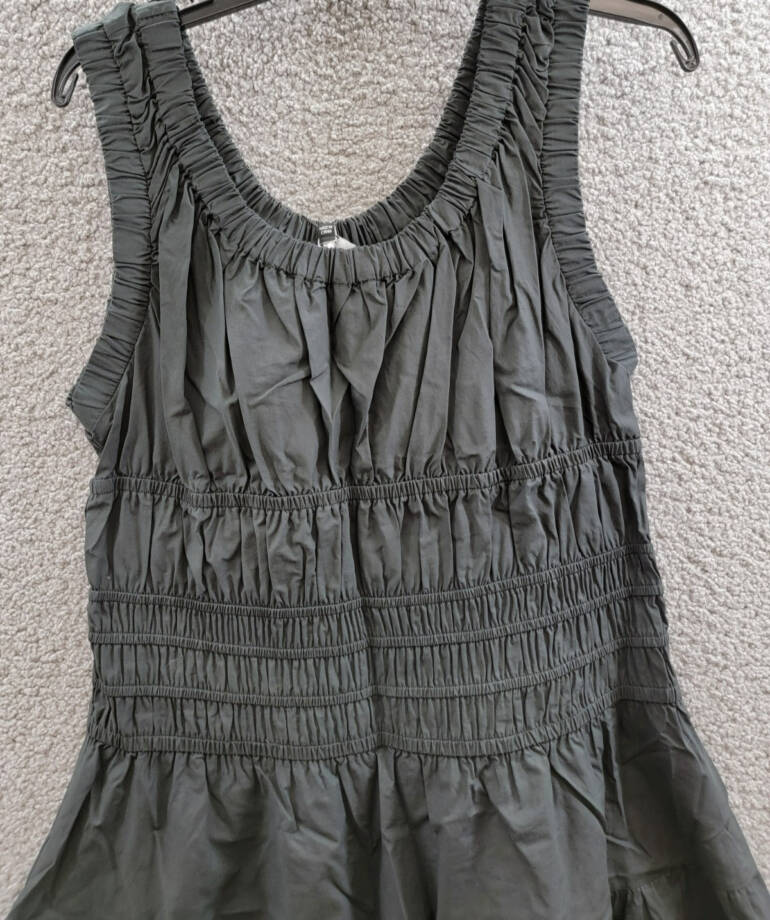 Rails Anastasia Elasticized Scoop Neck Dress Women's XL Black Pullover Style