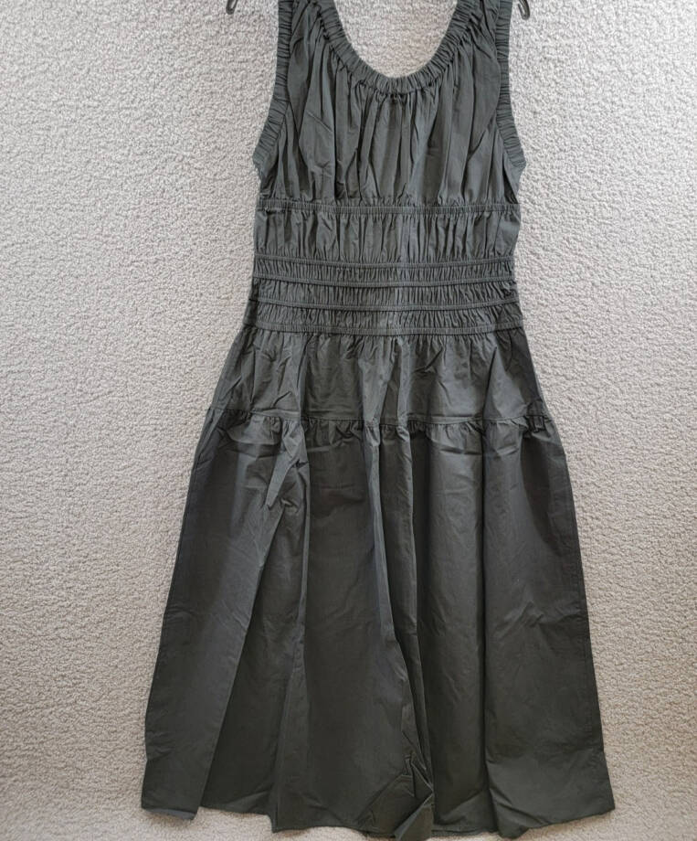Rails Anastasia Elasticized Scoop Neck Dress Women's XL Black Pullover Style