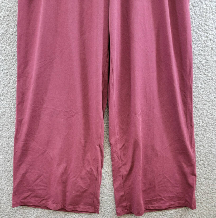 Atm Anthony Thomas Melillo Wide Leg Drawstring Pants Women's M Merlot Pull On