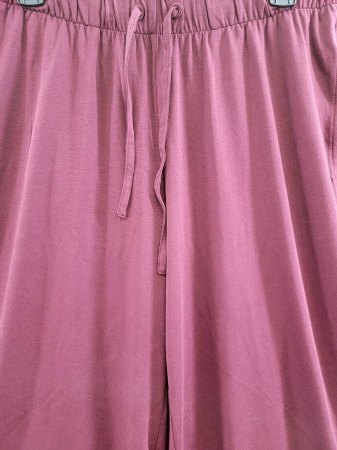 Atm Anthony Thomas Melillo Wide Leg Drawstring Pants Women's M Merlot Pull On