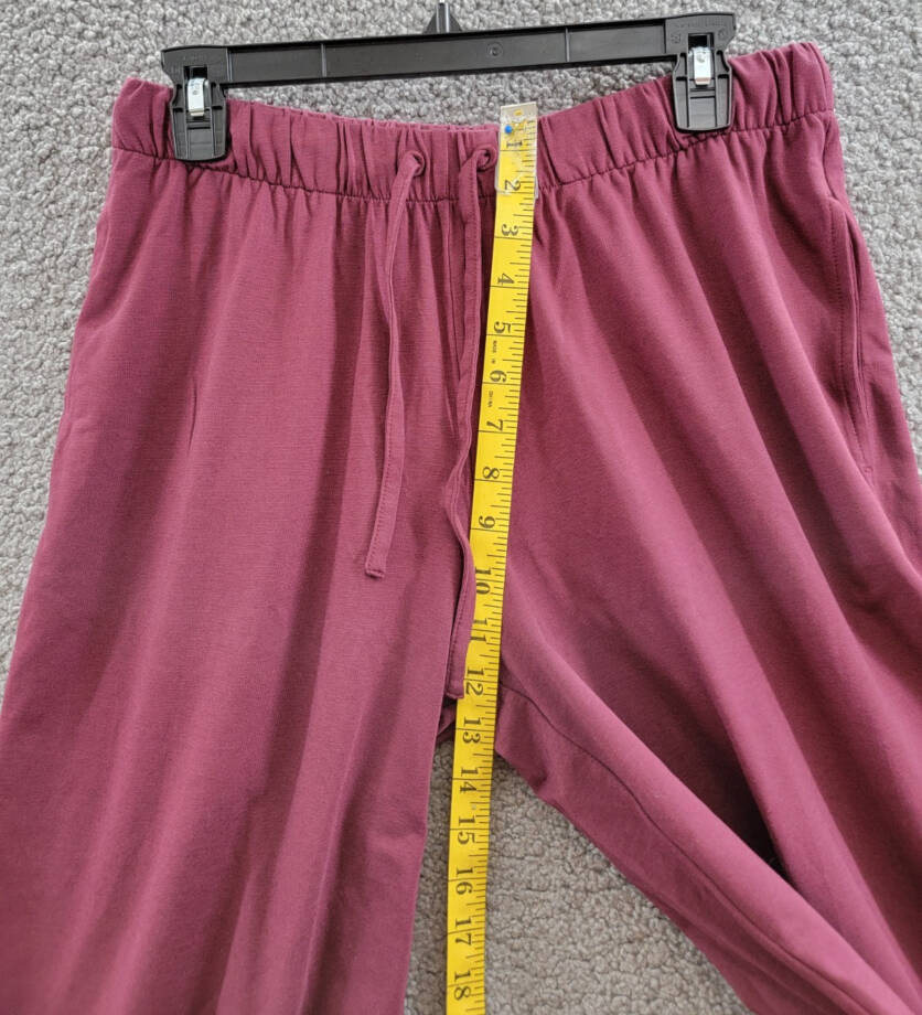 Atm Anthony Thomas Melillo Wide Leg Drawstring Pants Women's M Merlot Pull On