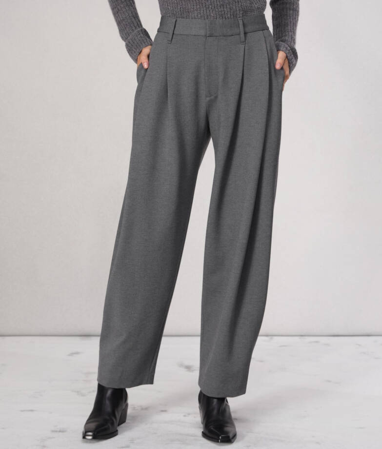 Rag & Bone Cecily Taper Leg Pants Women's 4 Charcoal Zipper Hook-And-Bar Closure
