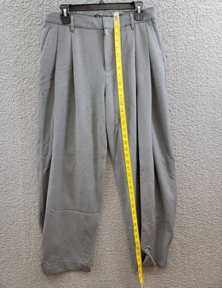 Rag & Bone Cecily Taper Leg Pants Women's 4 Charcoal Zipper Hook-And-Bar Closure
