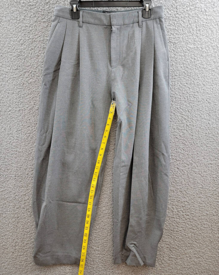 Rag & Bone Cecily Taper Leg Pants Women's 4 Charcoal Zipper Hook-And-Bar Closure