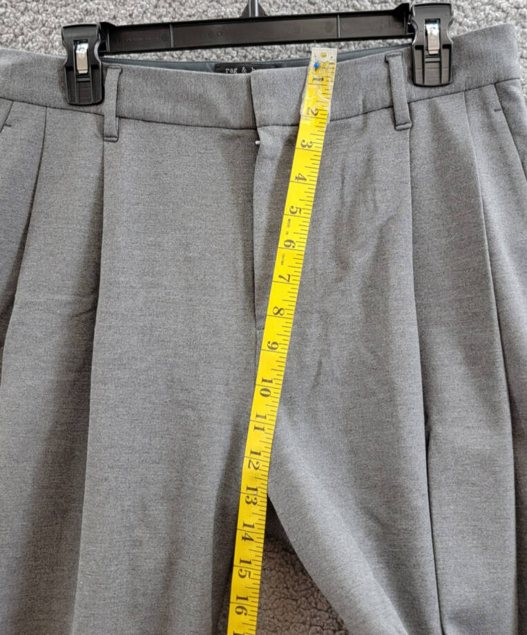 Rag & Bone Cecily Taper Leg Pants Women's 4 Charcoal Zipper Hook-And-Bar Closure