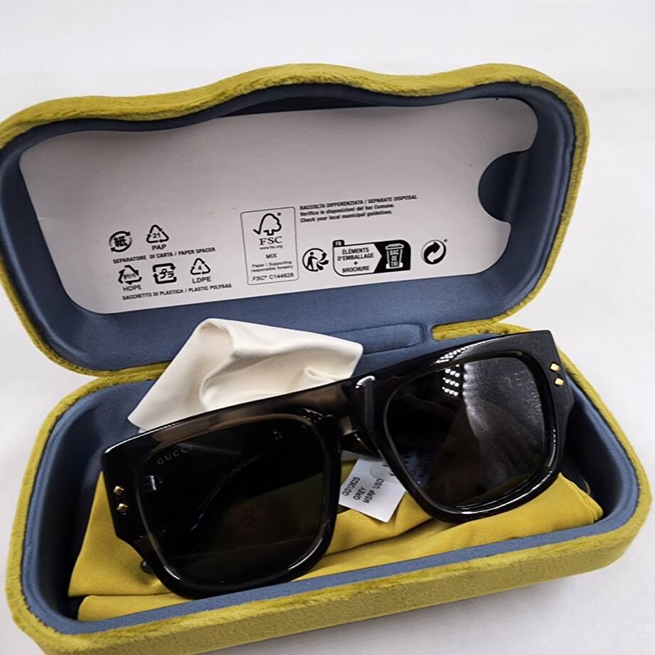 Gucci Eyewear D-Frame Acetate Sunglasses Men's Grey
