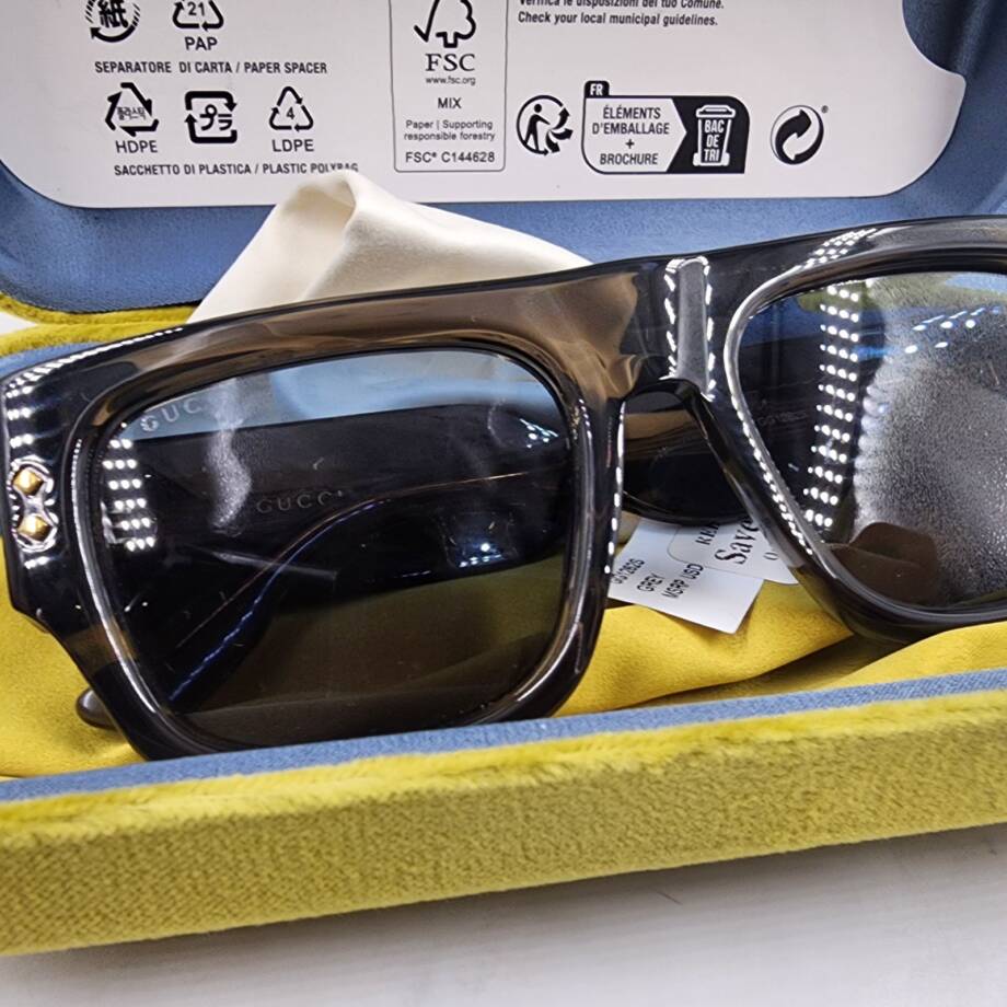 Gucci Eyewear D-Frame Acetate Sunglasses Men's Grey