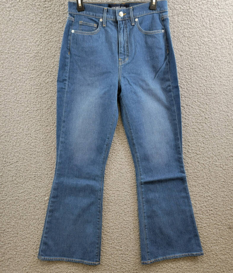 Veronica Beard Carson High Rise Ankle Flare Jeans Women's 29 Cornflower Denim