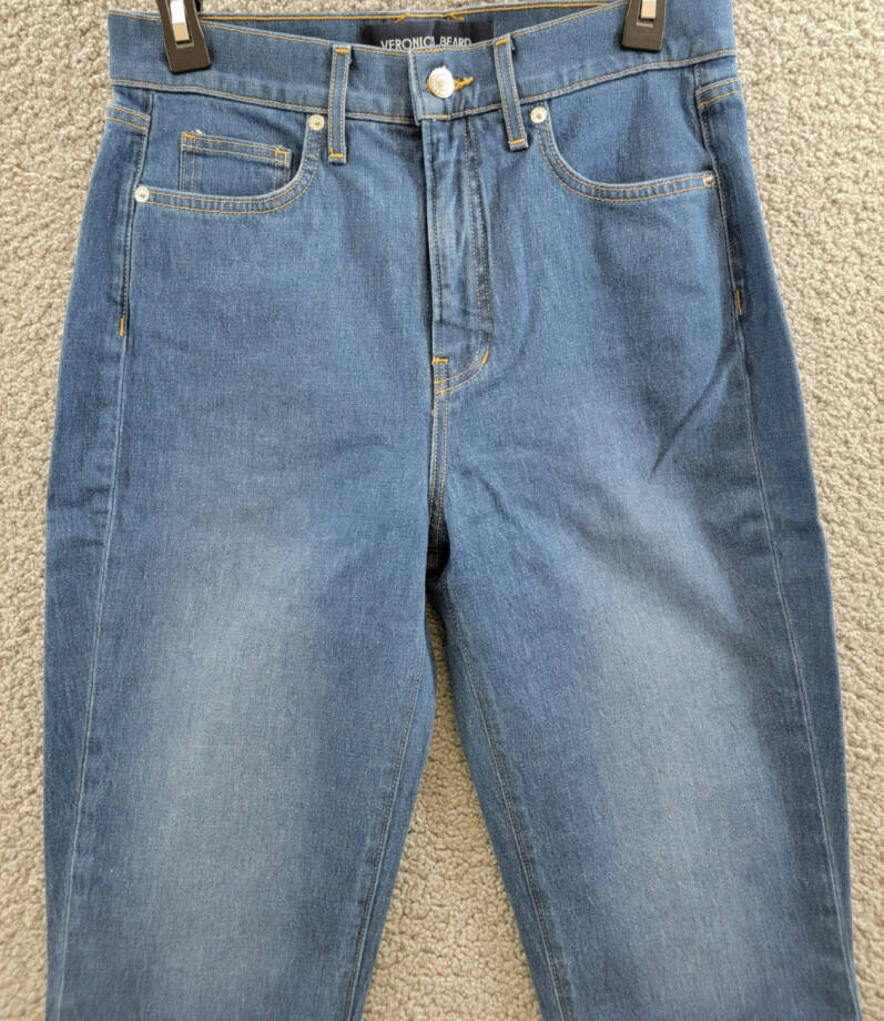Veronica Beard Carson High Rise Ankle Flare Jeans Women's 29 Cornflower Denim