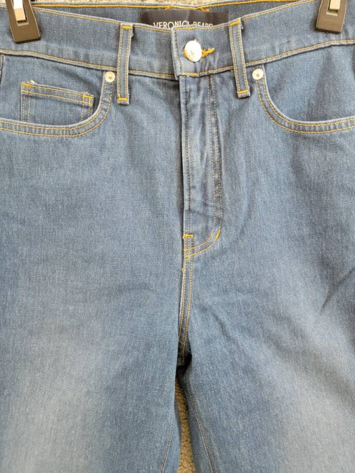 Veronica Beard Carson High Rise Ankle Flare Jeans Women's 29 Cornflower Denim