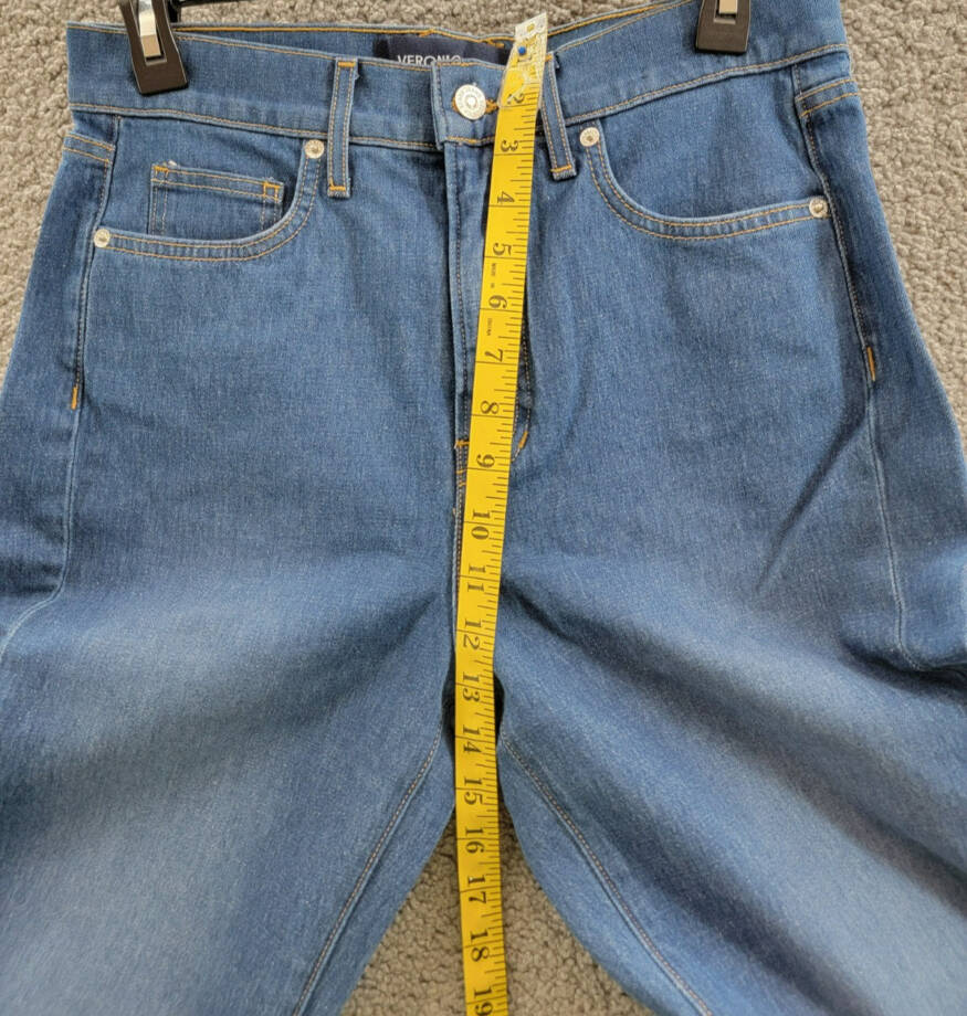 Veronica Beard Carson High Rise Ankle Flare Jeans Women's 29 Cornflower Denim