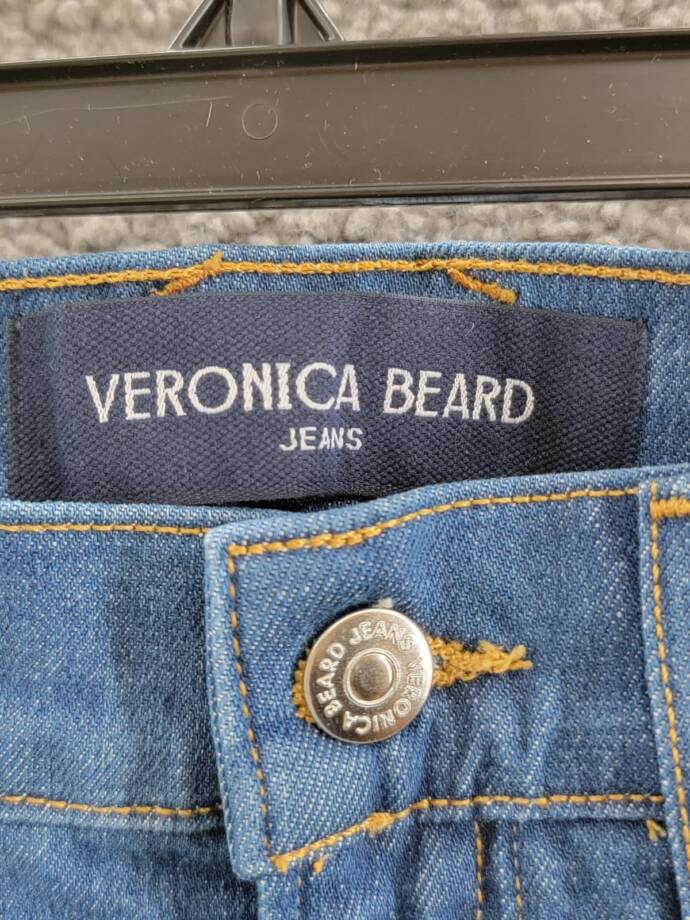 Veronica Beard Carson High Rise Ankle Flare Jeans Women's 29 Cornflower Denim