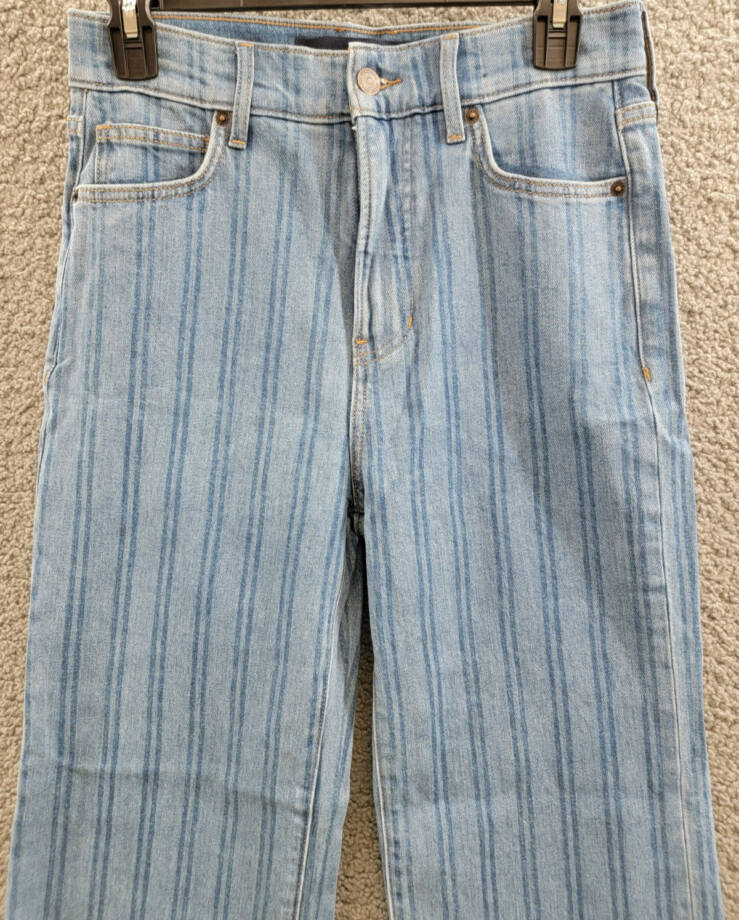 Veronica Beard Crosbie High Rise Wide Leg Loafer Jeans Women's 27 Sapphire Denim
