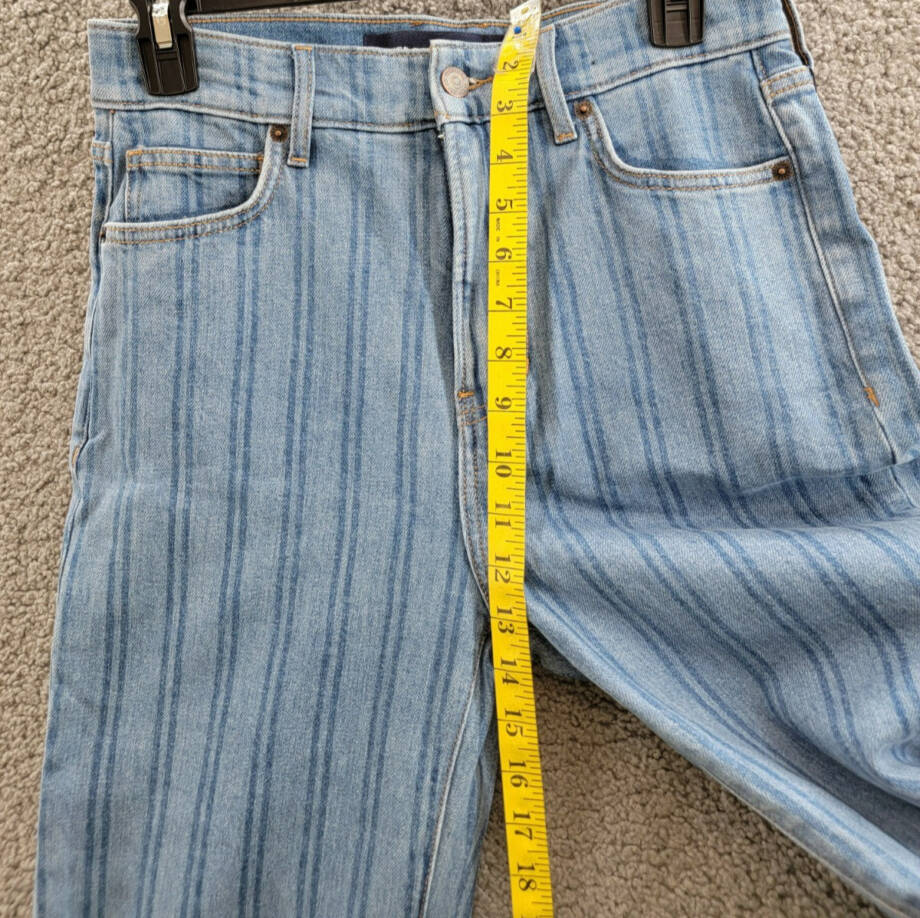 Veronica Beard Crosbie High Rise Wide Leg Loafer Jeans Women's 27 Sapphire Denim