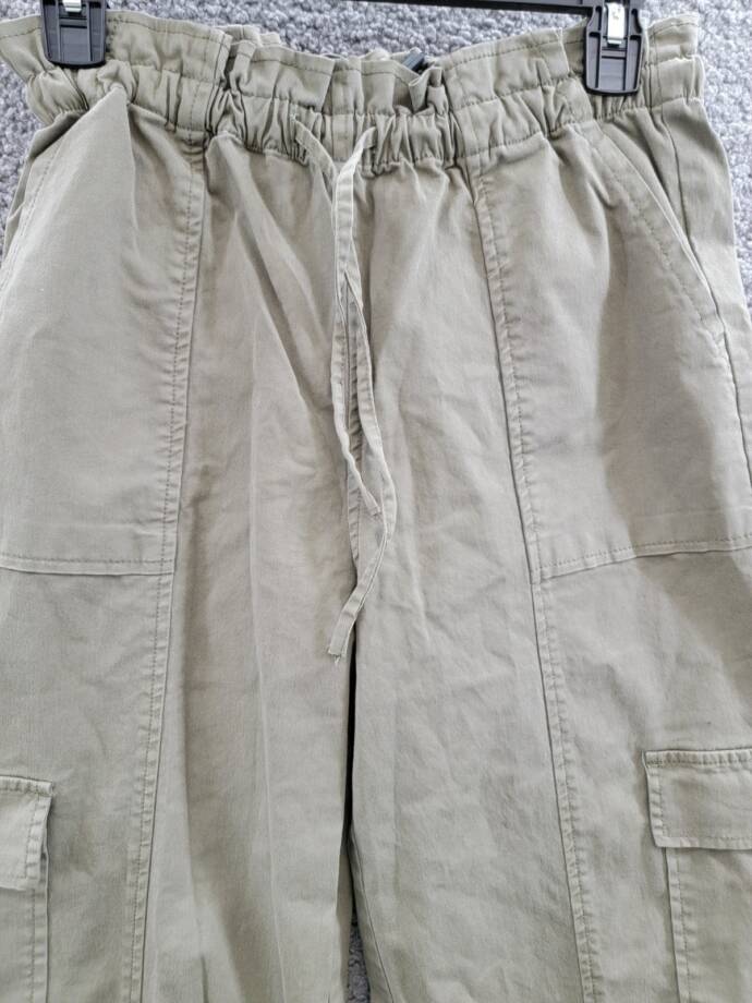 Rails Bodie Cargo Pants Women's XS Dark Olive Drawstring Elastic Waist Pull On