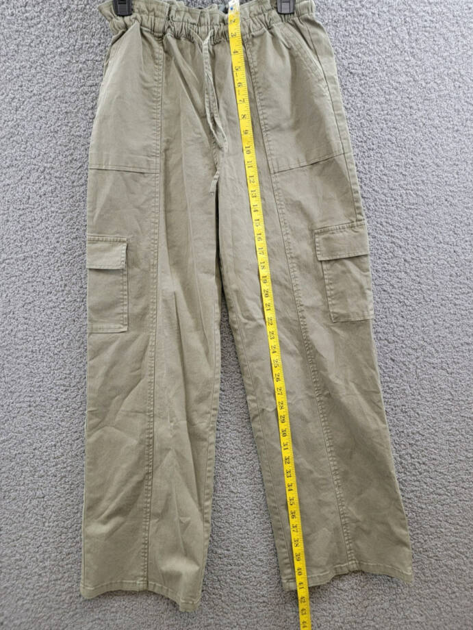 Rails Bodie Cargo Pants Women's XS Dark Olive Drawstring Elastic Waist Pull On
