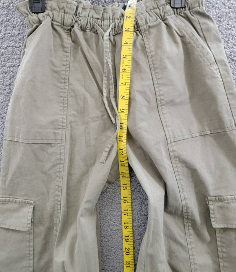 Rails Bodie Cargo Pants Women's XS Dark Olive Drawstring Elastic Waist Pull On