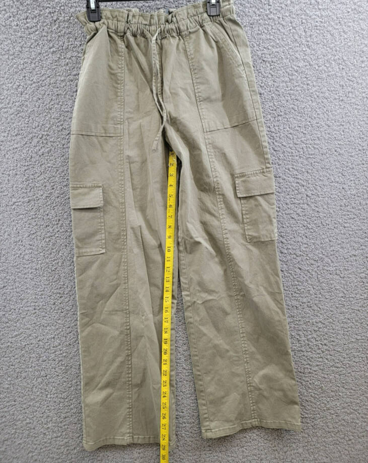 Rails Bodie Cargo Pants Women's XS Dark Olive Drawstring Elastic Waist Pull On